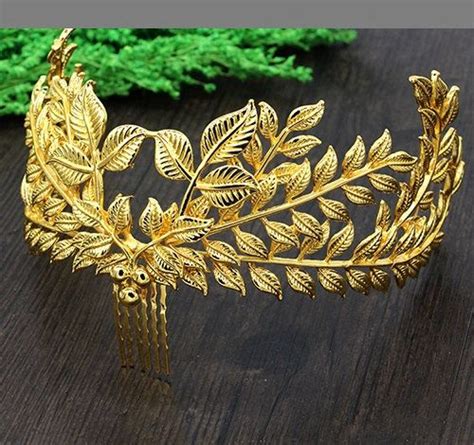 Vintage Olive Branch Gold Plated Leaf Bridal Headpiecehair Comb