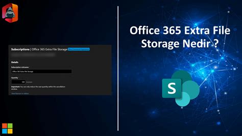 Office 365 Extra File Storage Nedir
