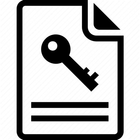 Access Document Encryption File Access Keyword Icon