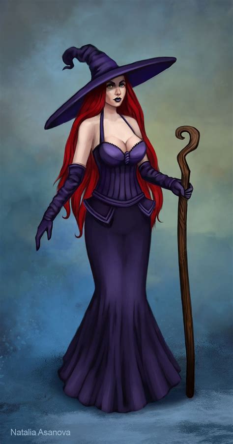 Witch By Nataliaasanova On Deviantart Beautiful Witch Fantasy Witch