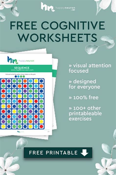 Free Attention Worksheets Download And Print Happyneuron Pro