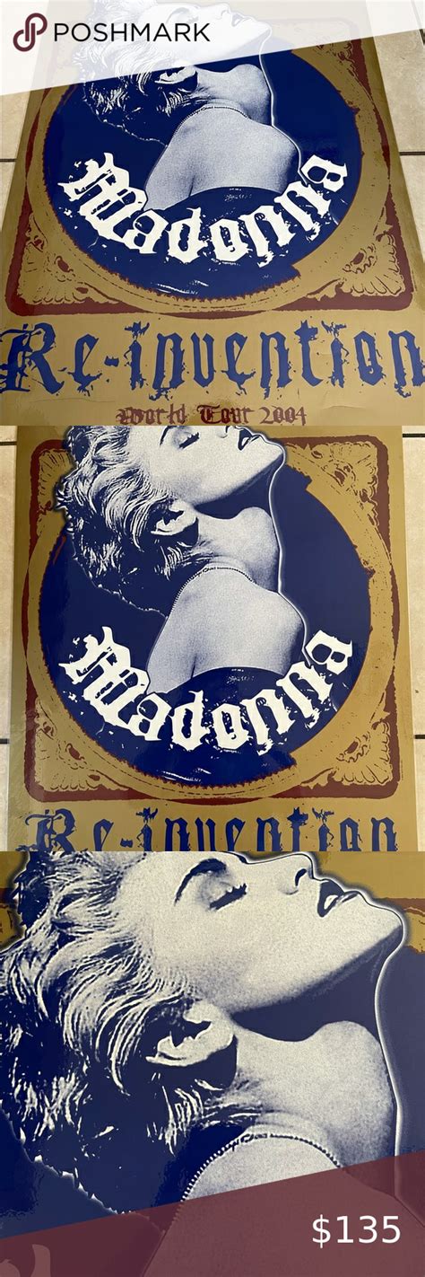 Vintage Madonna Rare Reinvention Tour Print Madonna Rare Print Madonna