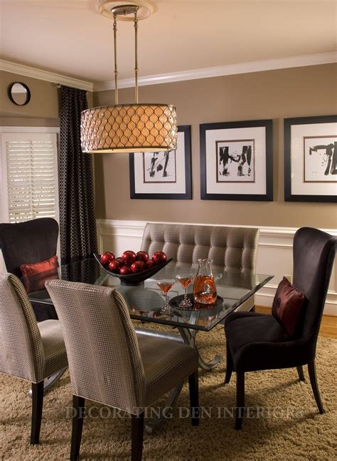 Dining Room With Dark Soft Neutral Color Scheme Fresh Paint Ideas For