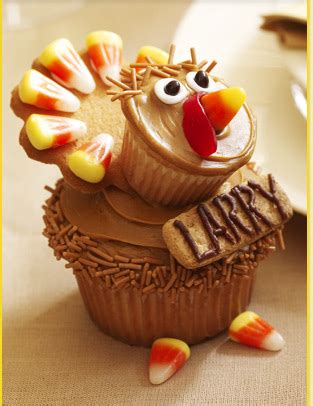 Color only a small amount of icing a. Thanksgiving cupcake decorating how-to and recipes from ...