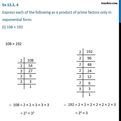 Ex 132 4 Express Each Of The Following As Product Of Prime Factors