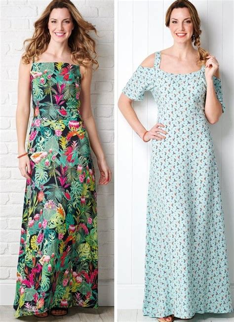 Maxi Dress Patterns Free Inverted Pleat In The Front And Back