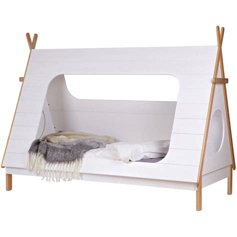 Woood Woood Tipi Shaped Single 90cm Bed White Single Beds Meubles