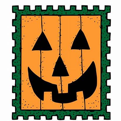 Stamp Clip Postage Clipart Halloween Stamps Transparent