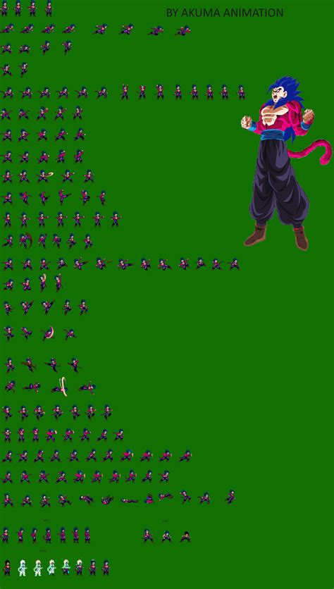 Gohan Ssj 4 God Jus Sprite Sheet By Akuma Animation098 On Deviantart