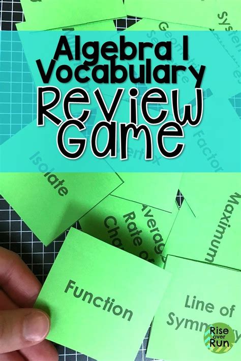 10 Awesome Algebra 1 Review Game Types Sentences Worksheet