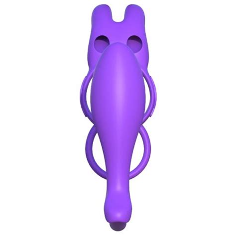 Pipedream Fantasy C Ringz Ass Gasm Vibrating Rabbit Purple Sex Toys And Adult Novelties