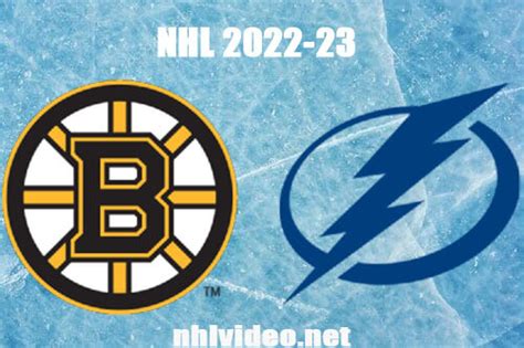 Boston Bruins Vs Tampa Bay Lightning Full Game Replay Jan 26 2023 Nhl
