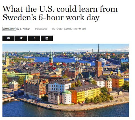 The Truth Swedens Six Hour Work Day Londonswedes