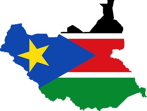 南苏丹 旗帜 地图 免费矢量图形pixabay