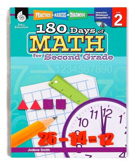 Shell Education 180 Days Of Math For Second Grade Workbook Daily Math