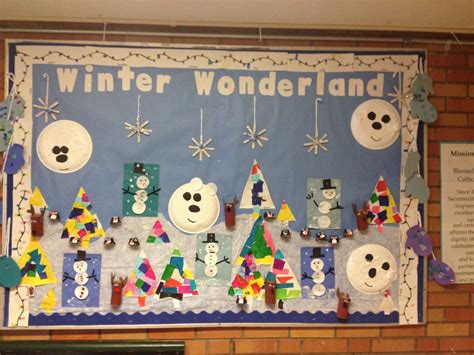Winter Wonderland Bulletin Board For Preschool Winter Activities