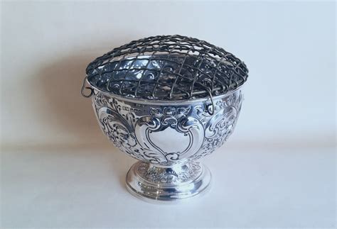 Victorian Silver Rose Bowl £sold Henry Willis Antique Silver Dealer