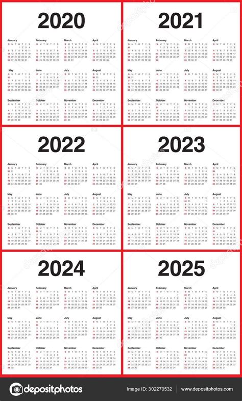 5 Year Calendar 2021 2023 Example Calendar Printable