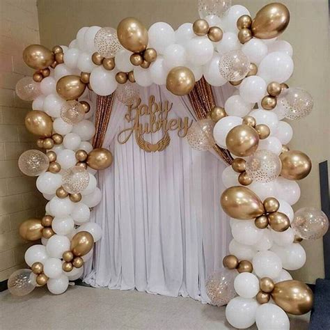 Gold Diy Pack Balloon Arch Kit Party Decorations Gold White Gold Birthday Party