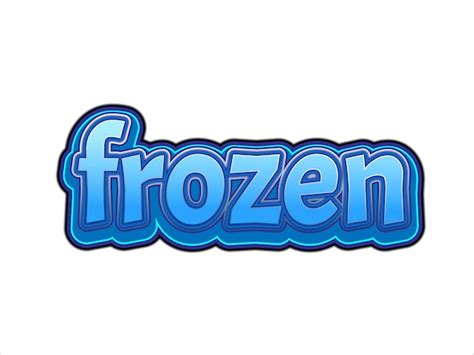 Free Vector Frozen Text Effect Editable Vector