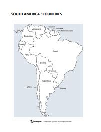 Map Of South America To Print Get Latest Map Update