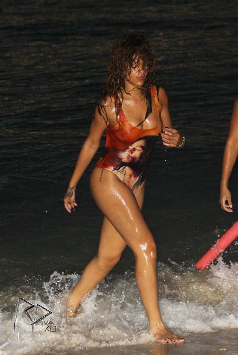 Rihanna Swimsuit Candids In Barbados 14 Gotceleb