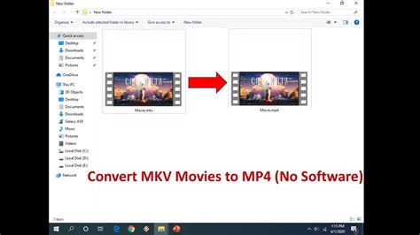 how to convert mkv to mp4 video without using any software youtube