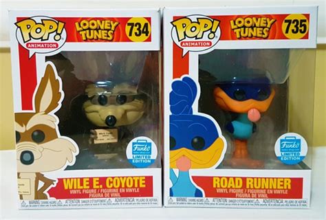 Funko Pop Looney Tunes Road Runner 735 And Wile E Coyote 734 Funko Shop