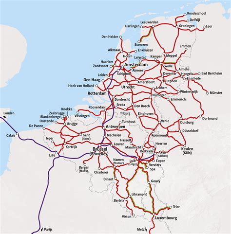 Dutch Railway Map