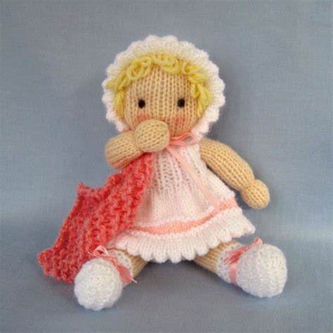 Little Daisy 6in 15cm Baby Doll Knitting Pattern Pdf Etsy Knitted