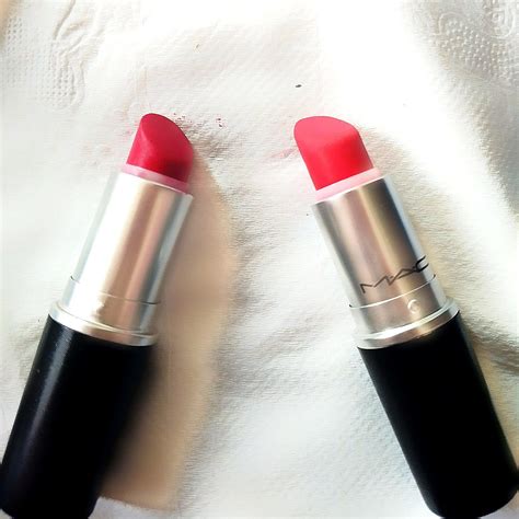 Mac Relentlessly Red Review Swatchand All Fired Up Comparison Mac