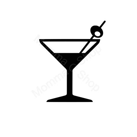 Martini Svg And Jpeg Drink Instant Svg Digital Download One Etsy