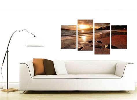 Large Sunset Beach Canvas Wall Art Pictures Living Room Prints Xl 4131