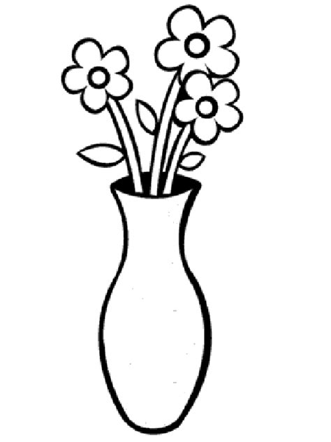 Desene De Colorat Cu Vaze Cu Flori Simple Desene De Colorat Ideas In