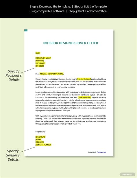 Cover Letter Of Interior Designer Maybe You Would Like