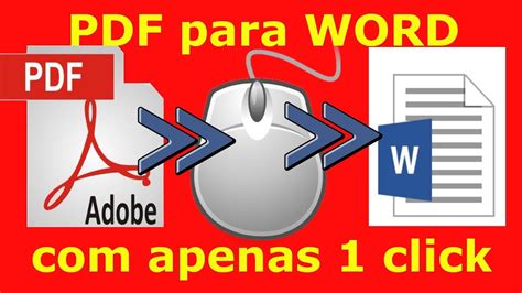 Converta Pdf Para Word Com Apenas 1 Clique Sem Baixar Programa Youtube