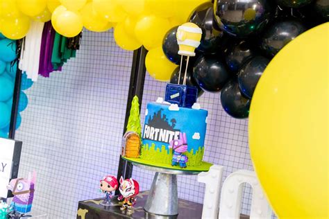 Fortnite Birthday Party Ideas Photo 19 Of 19 Catch My Party