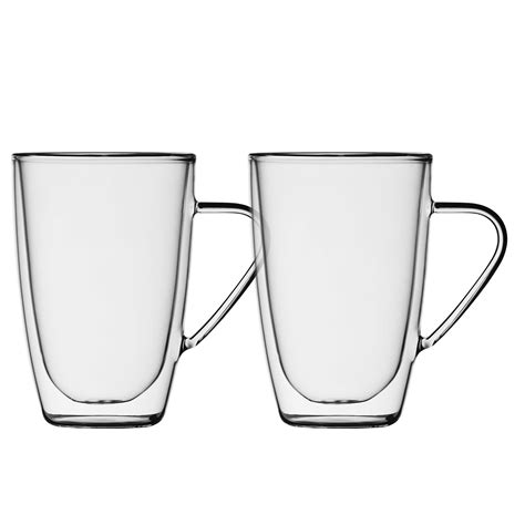 Tasses à Café Double Paroi 350 Ml X2 Tasse à Café Et Soucoupe Mayrand