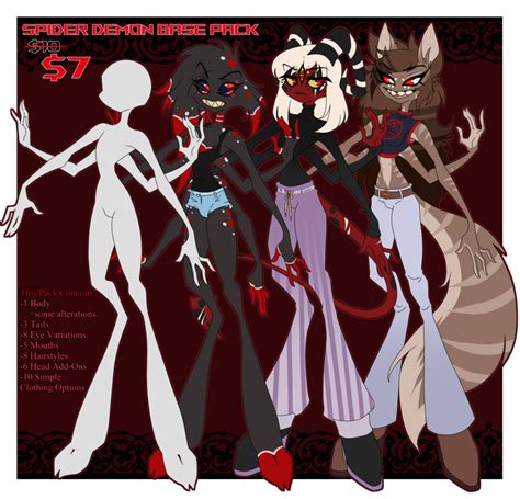 Spider Demon Sinner Base Pack Hazbin Hotelhelluva Boss