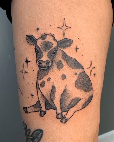 Top More Than Baby Cow Tattoo Super Hot Vova Edu Vn