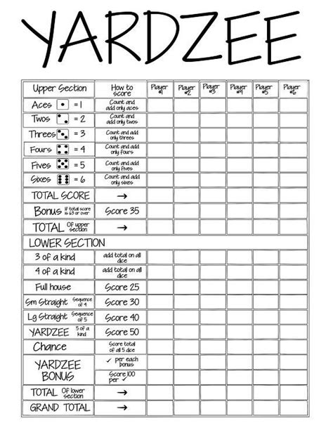 Printable Multiplayer 4x6 Disney Diszee Score Card File Diy Disney