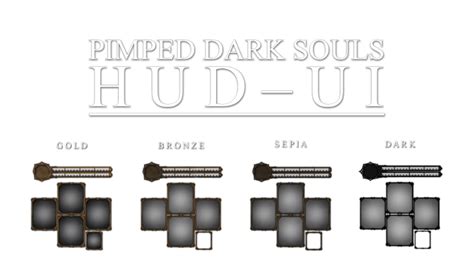 Pimped HUD with Dark Souls II elements at Dark Souls Nexus - mods and png image