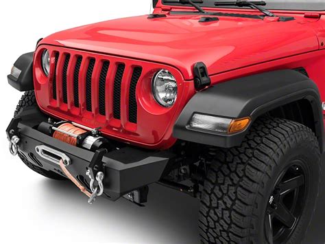 Rugged Ridge Jeep Wrangler Hd Stubby Front Bumper 1154032 18 20 Jeep