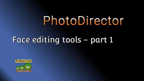Photodirector Facial Editing Tools Part 1 Youtube