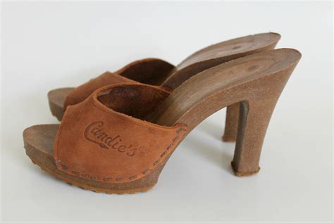 Flashback To The 70s Vintage Wooden Heels Candies Candies Shoes