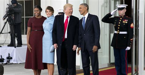 The Trump Inauguration President Obama And The First Lady With