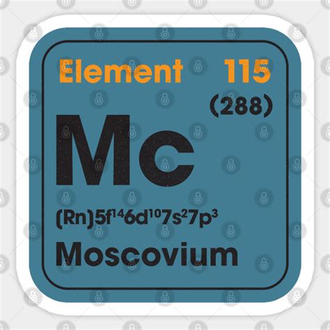 Element 115 Moscovium Mc Element 115 Ununpentium Periodic Table