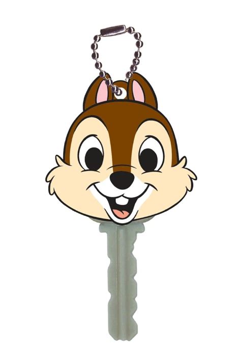 Disney Chip And Dale Soft Touch Pvc Key Holder Chip In