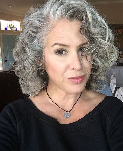 voor mij curly silver hair gorgeous gray hair grey curly hair