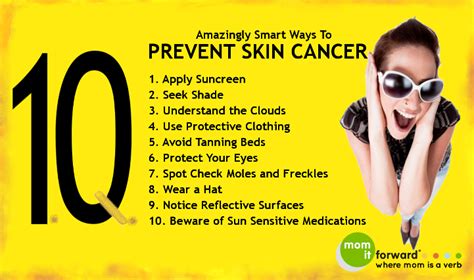 10 Ways To Prevent Skin Cancermom It Forward